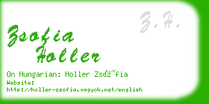 zsofia holler business card